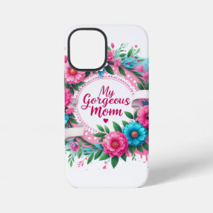 Coque iPhone 12 Mini Paroles de la fête des mères "Ma Mère Magnifique"
