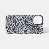 Coque iPhone 12 Mini Pattern Leopard Print Gray (Verso Horizontal)