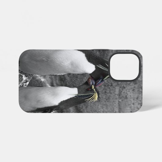 Coque iPhone 12 Mini Penguin Colour Splash (Verso Horizontal)