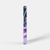 Coque iPhone 12 Mini Pink and Blue Floral PopSocket (Côté droit)