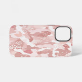 Coque iPhone 12 Mini Pink Camouflage Pattern (Verso Horizontal)