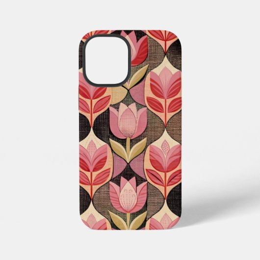 Coque iPhone 12 Mini Pink Tulips (Verso)