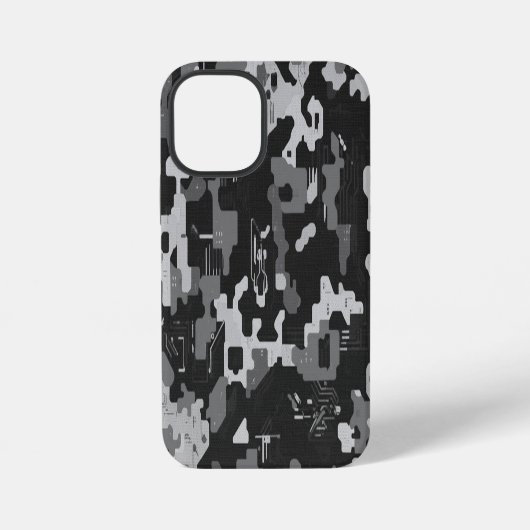 Coque iPhone 12 Mini Pixel Camo Stealth (Verso)