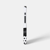 Coque iPhone 12 Mini Pointe Chic de Polka de tournesol (Côté gauche)