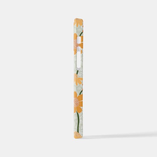 Coque iPhone 12 Mini Pretty retro muted 1970 s flowers (Côté gauche)