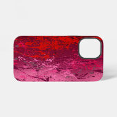 Coque iPhone 12 Mini Raspberry Flurry : peinture abstraite éclaboussée (Verso Horizontal)