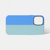 Coque iPhone 12 Mini Rayures bleues (Verso Horizontal)