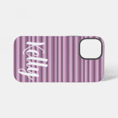 Coque iPhone 12 Mini Rayures roses (Verso Horizontal)