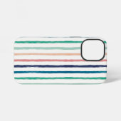Coque iPhone 12 Mini Rayures Seabreeze (Verso Horizontal)
