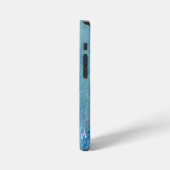 Coque iPhone 12 Mini Résumé Opale Bleue (Côté gauche)