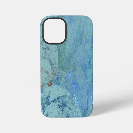 Coque iPhone 12 Mini Résumé Opale Bleue (Verso)