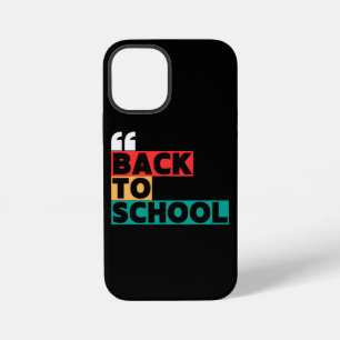 Coque iPhone 12 Mini Retour à l'école avec une touche classique et élég