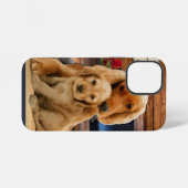 Coque iPhone 12 Mini retriever du Labrador (Verso Horizontal)