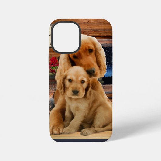 Coque iPhone 12 Mini retriever du Labrador (Verso)