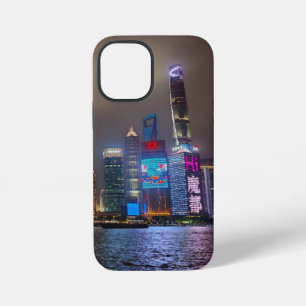 Coque iPhone 12 Mini Rêves électriques - Futuriste Shanghai Skyline, A 
