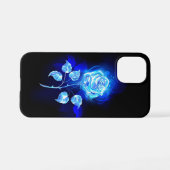 Coque iPhone 12 Mini Rose bleu brûlant (Verso Horizontal)