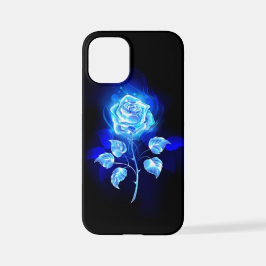 Coque iPhone 12 Mini Rose bleu brûlant (Verso)