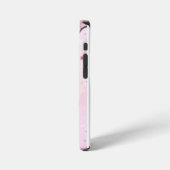 Coque iPhone 12 Mini rose floral (Côté gauche)