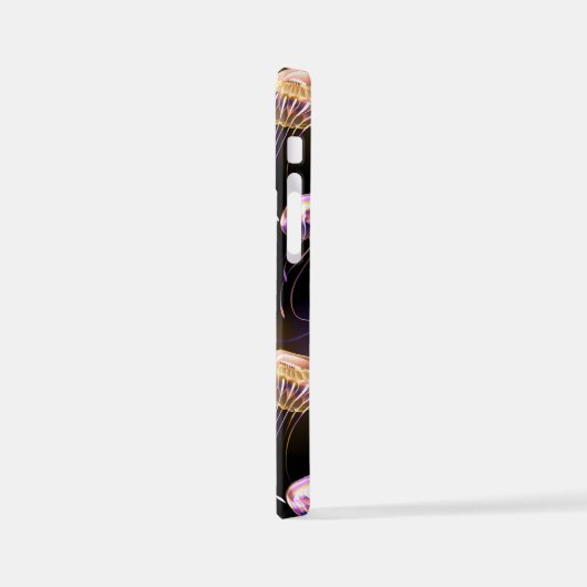 Coque iPhone 12 Mini Sans joint avec méduse éclatante (Côté gauche)