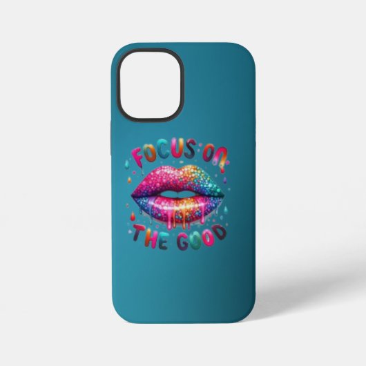 Coque iPhone 12 Mini se concentrer sur le bienCoque robuste pour iPhone (Verso)