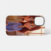 Coque iPhone 12 Mini Sister Bond – Beautiful Sisters Illustration Art (Verso Horizontal)