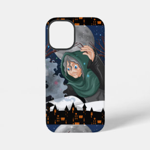 Coque iPhone 12 Mini  Sorcière effrayante & Maison hantée Halloween🌙