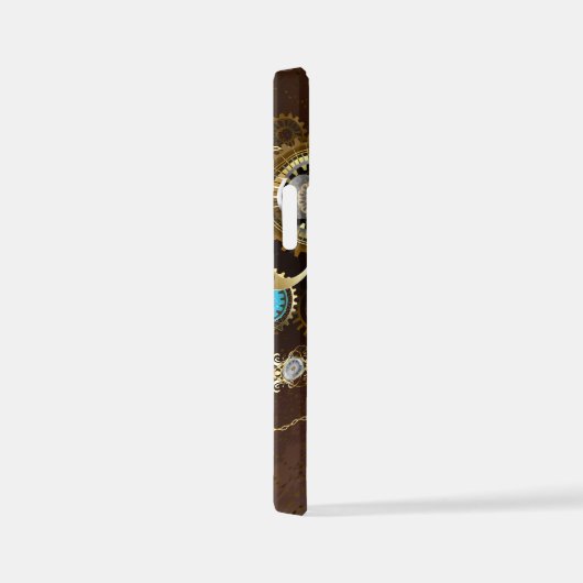 Coque iPhone 12 Mini Steampunk Rusty Background (Côté droit)