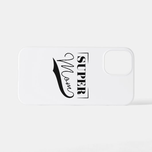 Coque iPhone 12 Mini Super Maman (Verso Horizontal)