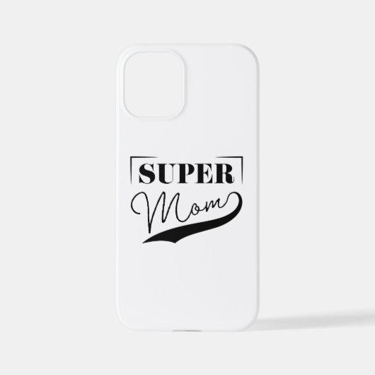Coque iPhone 12 Mini Super Maman (Verso)