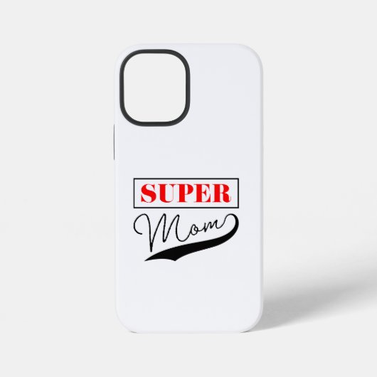 Coque iPhone 12 Mini Super Maman (Verso)
