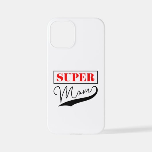 Coque iPhone 12 Mini Super Maman (Verso)
