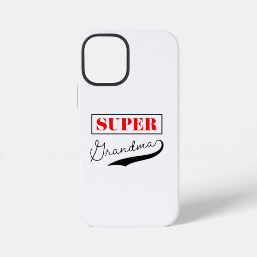 Coque iPhone 12 Mini Super Mamie (Verso)