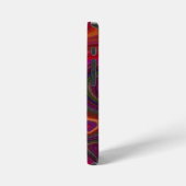 Coque iPhone 12 Mini Surcharge d'abstraction (Côté gauche)