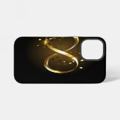 Coque iPhone 12 Mini Symbole de l'infini doré (Verso Horizontal)