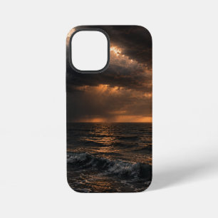 Coque iPhone 12 Mini Tempête - Eaux Profondes