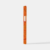 Coque iPhone 12 Mini "Tempête neurale" Orange jaune Abstrait (Côté droit)