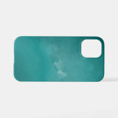 Coque iPhone 12 Mini texture-bleu-aquarelle (Verso Horizontal)