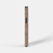 Coque iPhone 12 Mini Texture Chamois Brown (Côté droit)