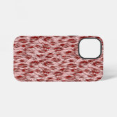 Coque iPhone 12 Mini Texture de fond de tissu marron abstrait (Verso Horizontal)