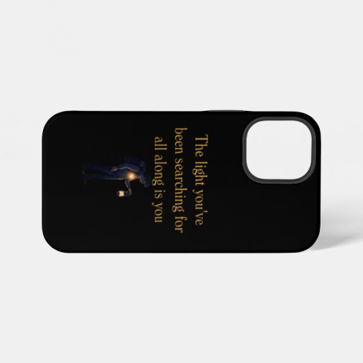 Coque iPhone 12 Mini The light is you (Verso Horizontal)