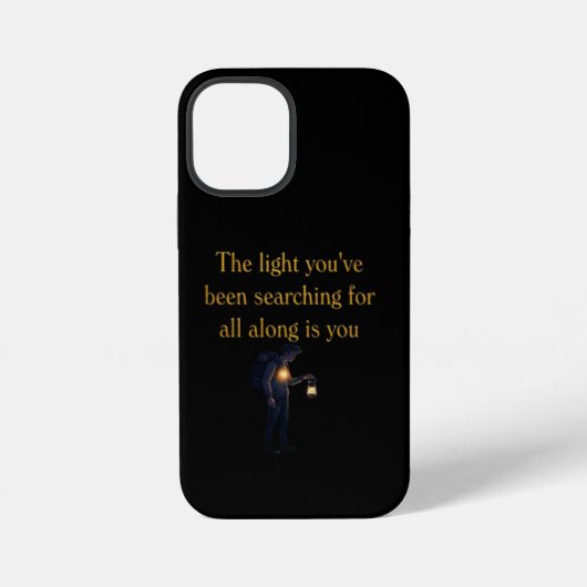 Coque iPhone 12 Mini The light is you (Verso)