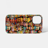 Coque iPhone 12 Mini TIKI Pattern 4 (Verso Horizontal)