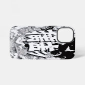 Coque iPhone 12 Mini Tokyo Noir et Blanc (Verso Horizontal)