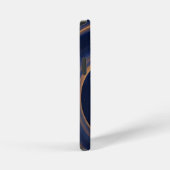 Coque iPhone 12 Mini Tourbillon Cosmique de Lumière Dorée (Côté droit)