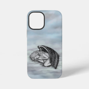 Coque iPhone 12 Mini Un ange endormi sur les nuages du ciel