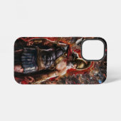 Coque iPhone 12 Mini Un guerrier en position de bataille (Verso Horizontal)
