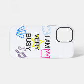 Coque iPhone 12 Mini Unique Designs Iam Very Busy (Verso Horizontal)