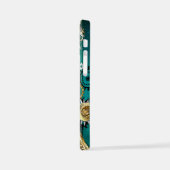 Coque iPhone 12 Mini Veille bijoux Steampunk sur un Arrière - plan vert (Côté gauche)
