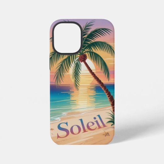 Coque iPhone 12 Mini Vibes Ensoleillées (Verso)