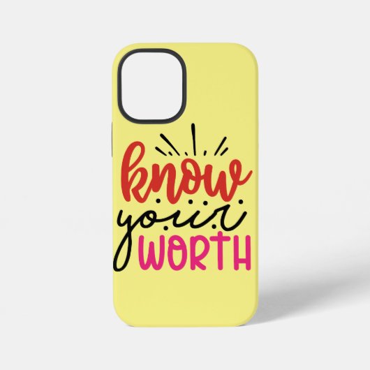 Coque iPhone 12 Mini Vibes positives | Devis motivationnel (Verso)